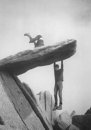 Cantilever Stone, The Glyders, Snowdonia